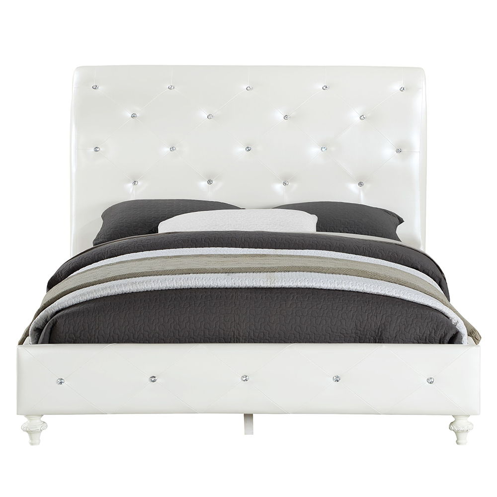 Dorothy - Bed Pearl White Ivory