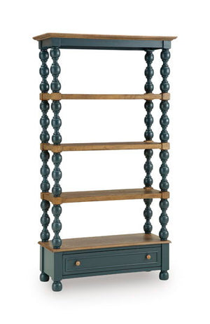 Finnworth - Bookcase - Blue / Brown