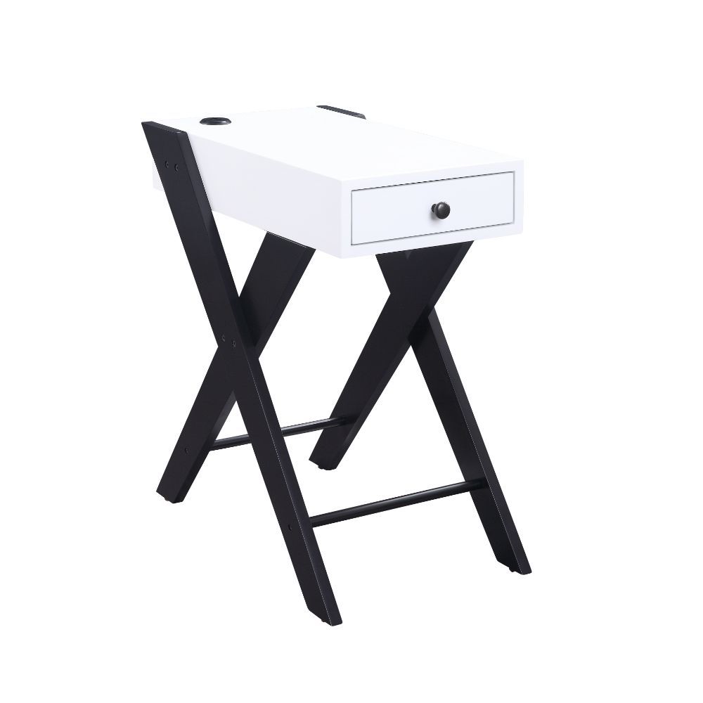 Fierce - Accent Table (USB Charging Dock) Burgundy