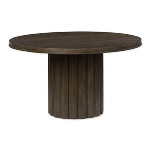 Radkin - Round Dining Room Table - Burnished Brown