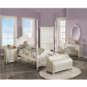 Pearl - Bench With Storage - Pearl White