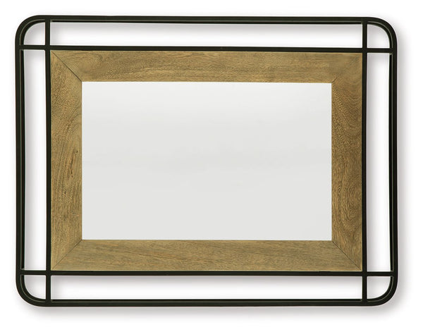 Beelman - Accent Mirror - Black / Brown