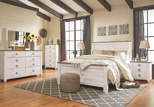 Willowton - Panel Bedroom Set Beige