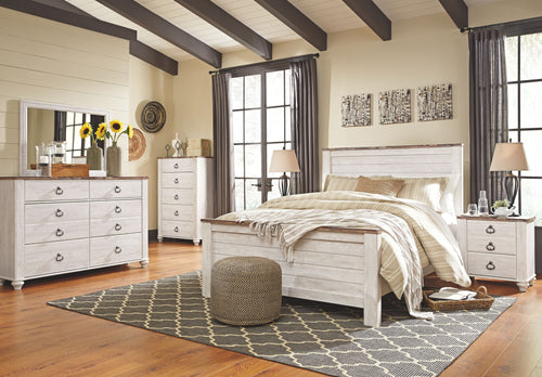 Willowton - Panel Bedroom Set Beige