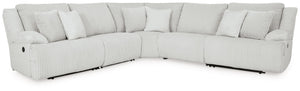 Top Tier - Reclining Sectional Gray 5 Pc. Reclining Sectional