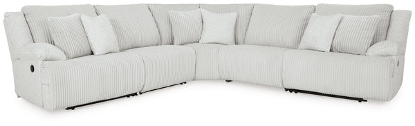 Top Tier - Reclining Sectional Gray 5 Pc. Reclining Sectional