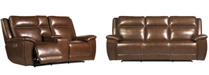 Jameson - Power Reclining Zero Gravity Sofa Set Hickory 2 Pc. Sofa, Loveseat