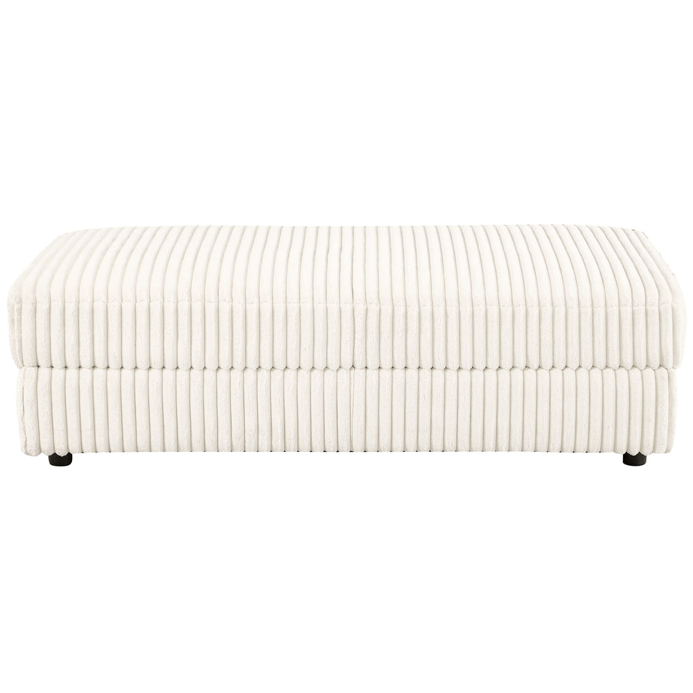 Emberson - Upholstered Rectangular Storage Ottoman - Ivory