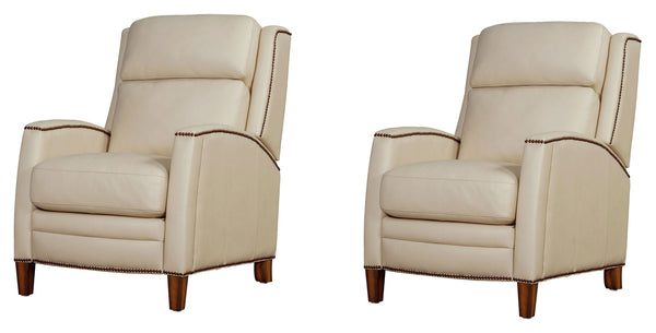 Vermont - Manual Pushback Recliner Beige 2 Pieces