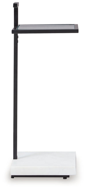 Mannill - Accent Table - Black / White