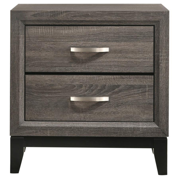 Watson - 2-Drawer Nightstand - Gray Oak