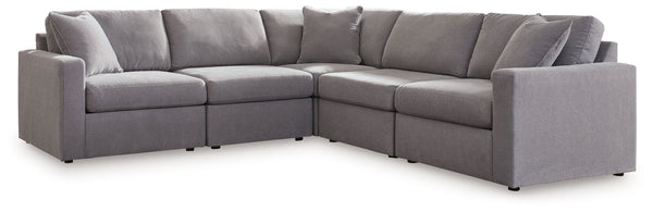 Modmax - Granite - Sectional Gray 5 Pc. Sectional