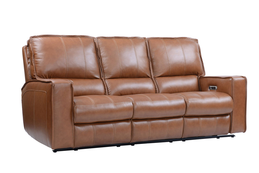 Rockford - Triple Power Reclining Reclining Sofa - Verona Saddle