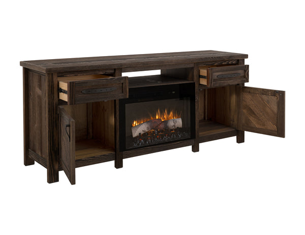 Dutton - TV Stand For Electric Fireplace - Rookwood Brown