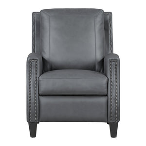Hunter - Manual Pushback Recliner Dark Gray 1 Piece