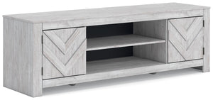 Cayboni - LG TV Stand With Fireplace Option White TV Stands