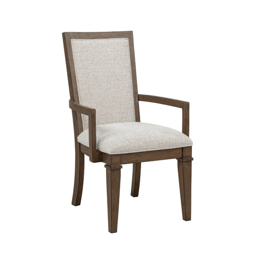 Mariana - Upholstered Arm Chair (Set of 2) Dark Brown