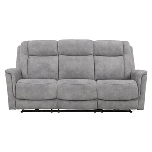 Linus - Zero Gravity Power Reclining Sofa - Hudson Gray