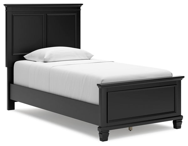 Lanolee - Panel Bed Black Twin None