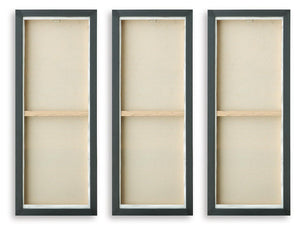 Larrondale - Wall Art Set (Set of 3) - Black / Gray / Brown