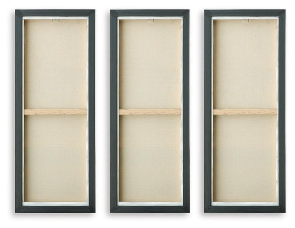 Larrondale - Wall Art Set (Set of 3) - Black / Gray / Brown