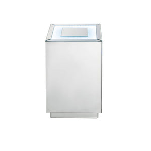 Nowles - Accent Table With LED - Faux Stones