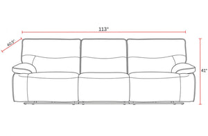 Lucius - 3 Piece Modular Zero Gravity Power Reclining Sofa
