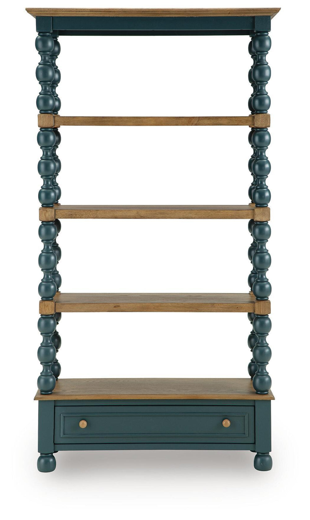 Finnworth - Bookcase - Blue / Brown