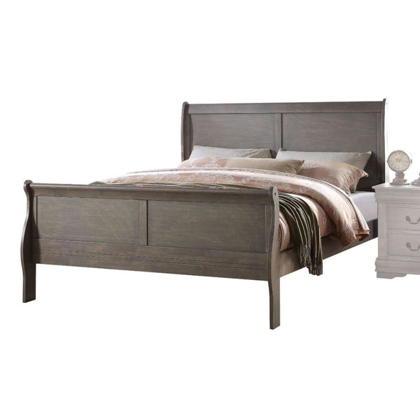 Louis Philippe - Bed Light Gray Twin