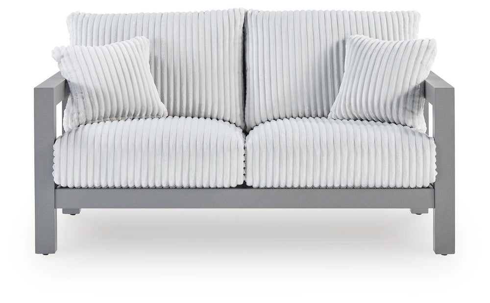 Hurley Park - Loveseat With Cushion - Gray