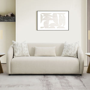 Etienne - Sofa With 3 Pillows Beige Linen