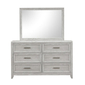 Fiona - Dresser & Mirror - Gray