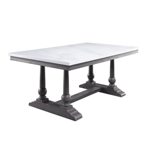 Yabeina - Dining Table - Marble Top Top & Gray Oak