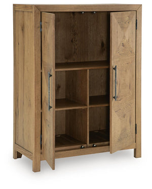 Clayburns - Bar Cabinet - Light Brown