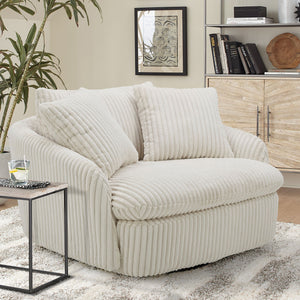 Boomer - Large Swivel Chair with 2 Pillows