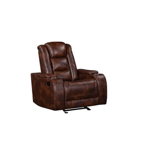Chester - Glider Recliner Dark Brown Manual Reclining