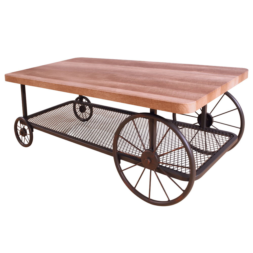 Francie - Living Room Table Oak & Antique Gray Coffee Tables