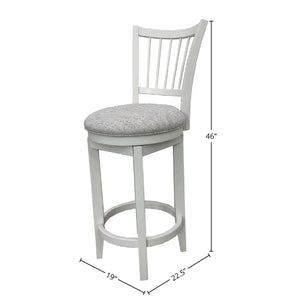 Americana Modern Dining - Spindle Back Swivel Barstool - Cotton