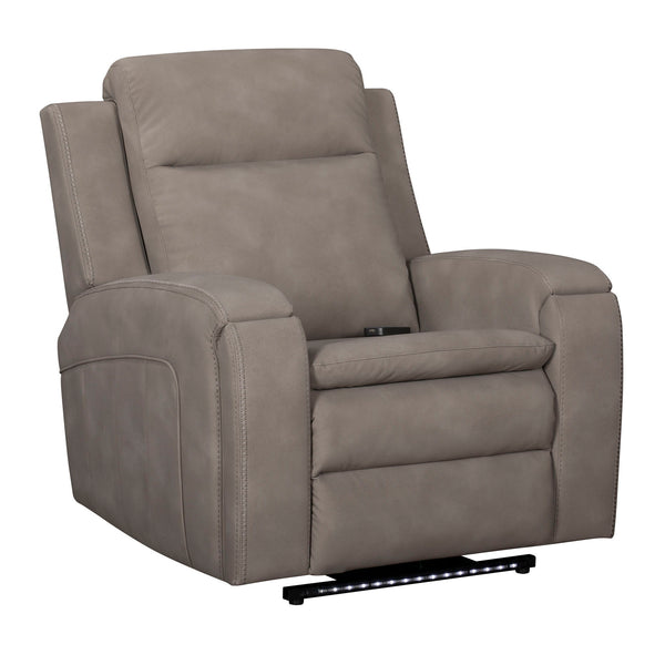 Armstrong - Power Recliner With Heat, Massage And Auto-Glide Light Brown 1 Piece