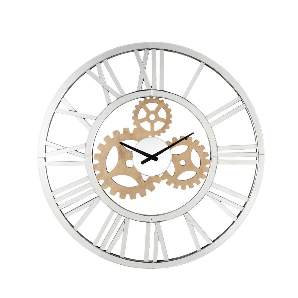 Dominic - Wall Clock - Mirrored