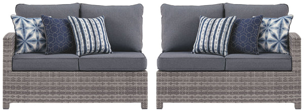 Salem - Gray - Raf / Laf Loveseat W/Cush (Set of 2)