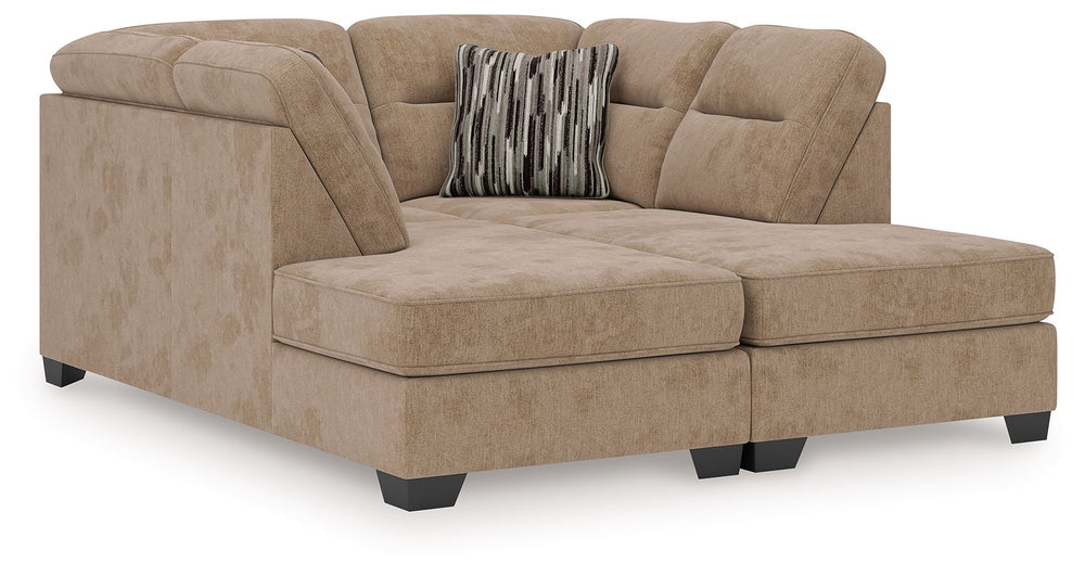 Olten - Sectional Light Brown 2 Pc. Left Arm Facing Corner Chaise Sectional