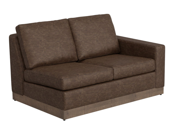 Georgia - Loveseat Dark Brown Right Arm Facing