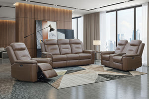 Keldon - Glider Recliner With Power Footrest - Brown