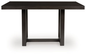 Neymorton - Rectangular Dining Room Counter Table - Dark Grayish Brown