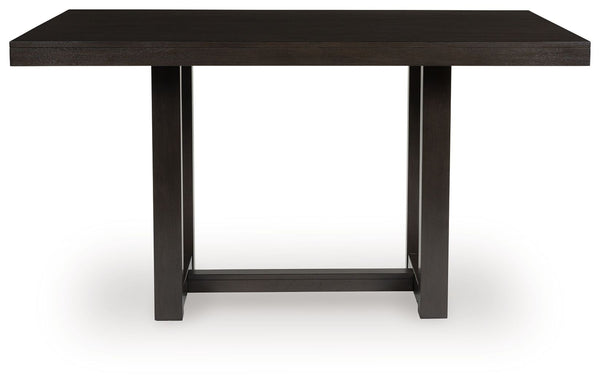 Neymorton - Rectangular Dining Room Counter Table - Dark Grayish Brown