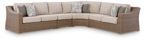Laguna Heights - Outdoor Sectional Beige 4 Pc. Sectional