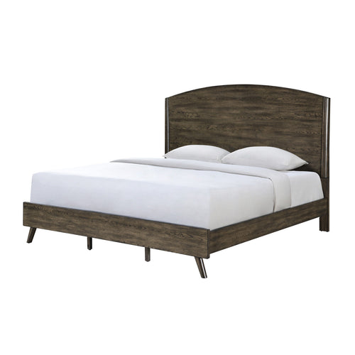 Rex - Panel Bed Dark Brown