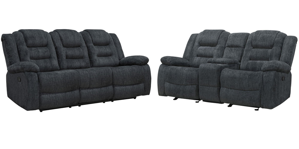 Bolton - Glider Reclining Sofa Set Dark Gray 2 Pc. Sofa, Recliner