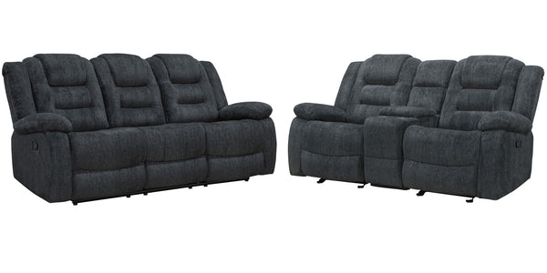 Bolton - Glider Reclining Sofa Set Dark Gray 2 Pc. Sofa, Loveseat